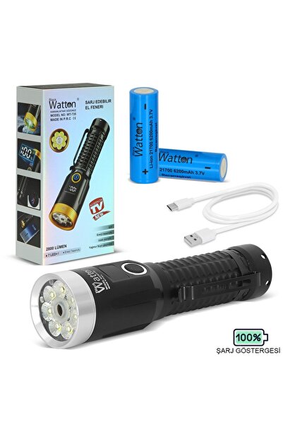 Watton 2800 Lümen Özel Seri Yeşil Lazer Özellikli Mıknatıslı Wt-735