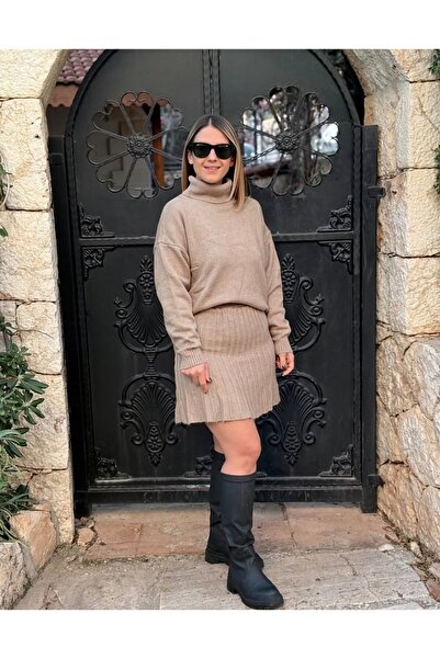 Tuğba Sütlü Kahve Etekli Takım