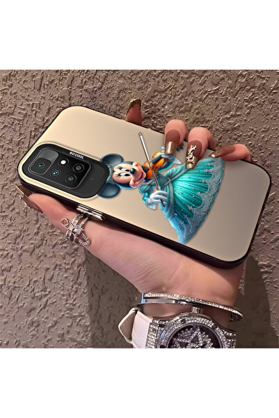 Hontinga حافظة ريدمي 10 2022 متوافقة مع الكاميرا، حافظة صلبة رفيعة بنمط ميني