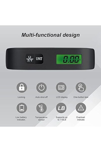 NO BRAND Travel Digital Luggage Scale – Portable Suitcase Weighing Scale ,110...