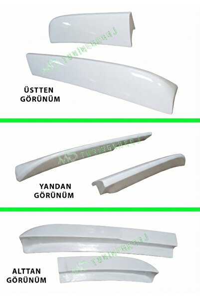 Fiat Doblo D3-D4 2010-2023 (BEYAZ BOYALI) Arka Çift Kapı Uyumlu Bagaj Üstü Sp...