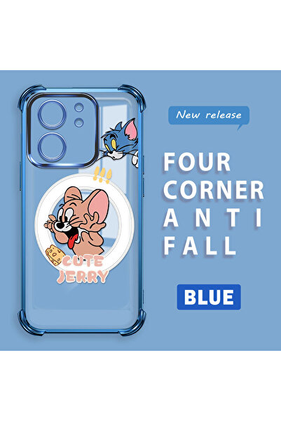 ucuc حافظة حماية من السيليكون الشفاف متوافقة مع Mi 13T Pro/Mi 13T توم وجيري