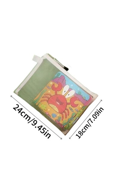 Choice ٢٤ قطعة ٢٤ سم × ١٨ سم، حقيبة تخزين شبكية بسحاب، لعبة مكعبات بناء، أحجي...