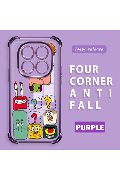 ucuc حافظة حماية شفافة من السيليكون متوافقة مع هاتف ريدمي نوت 14 برو 4G بتصمي...