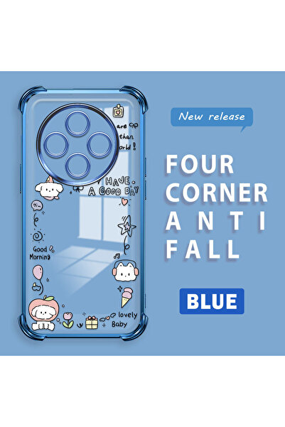 ucuc حافظة حماية من السيليكون الشفاف المتوافقة مع Redmi A4 بنمط إبداعي