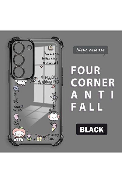 ucuc حافظة حماية من السيليكون الشفاف المتوافقة مع هاتف سامسونج جالاكسي S23، ن...