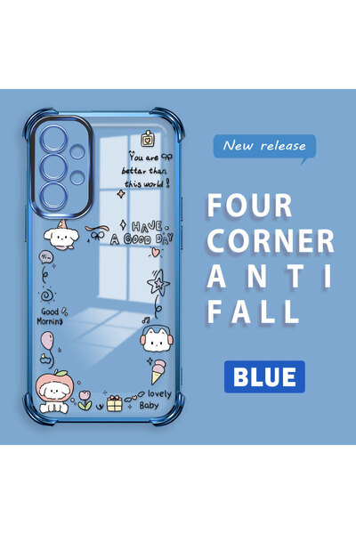 ucuc حافظة حماية من السيليكون الشفاف المتوافقة مع هاتف سامسونج جالاكسي A73، ن...