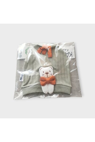 Kayra قبعة قطنية ممشطة للأطفال الأولاد مفردة/أخضر