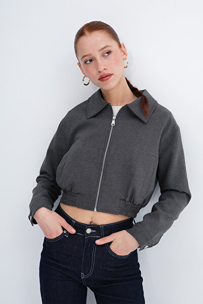 Addax Zippered Bomber Jacket C7644