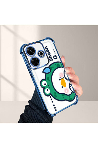 ucuc حافظة حماية من السيليكون الشفاف المتوافقة مع Redmi 13، تصميم كرتوني لطيف