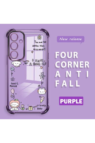 ucuc حافظة حماية من السيليكون الشفاف المتوافقة مع هاتف سامسونج جالاكسي A35 بن...