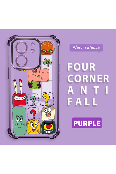 ucuc حافظة حماية من السيليكون الشفاف المتوافقة مع Mi 13T Pro/Mi 13T، سبونج بوب