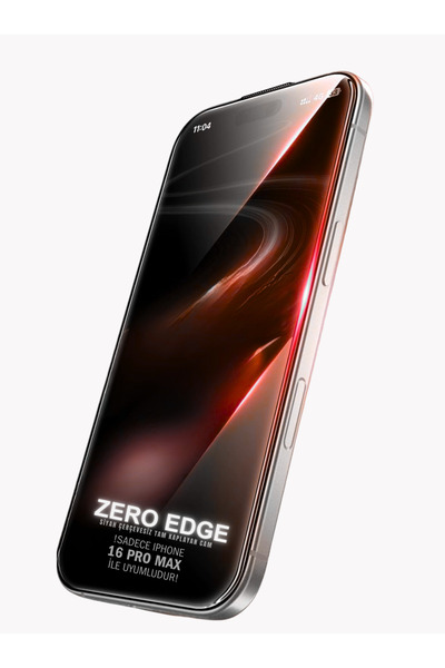 Evax واقي شاشة متوافق مع iPhone 16 Pro Max من سلسلة Zero باللون الأسود بدون إ...