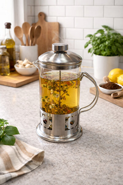 Real Mutfak فرين بريس لتحضير الشاي والقهوة 600 مل