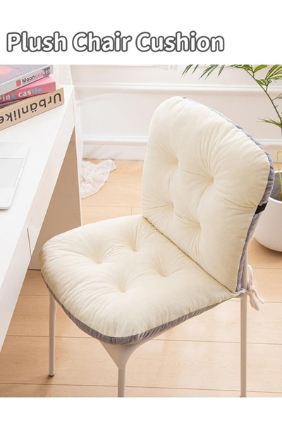 Generic Chair Seat Cushion 2 Color Stitching Cushion with Fixing Band Non Sli...