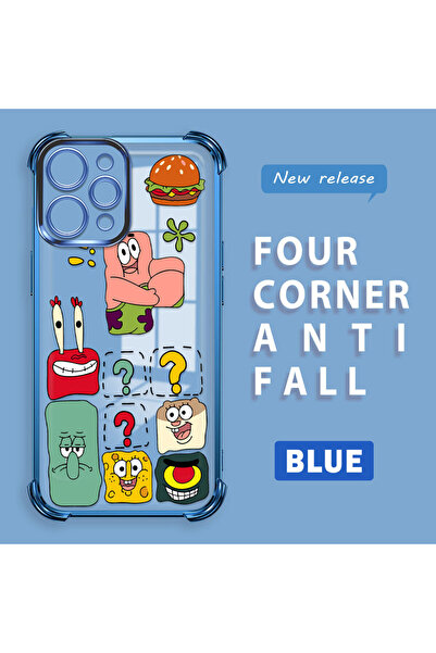 ucuc حافظة حماية من السيليكون الشفاف المتوافقة مع Redmi 12 4G، سبونج بوب