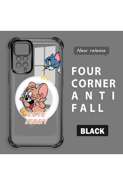 ucuc حافظة حماية من السيليكون الشفاف المتوافقة مع هاتف Redmi Note 11 Pro من ت...