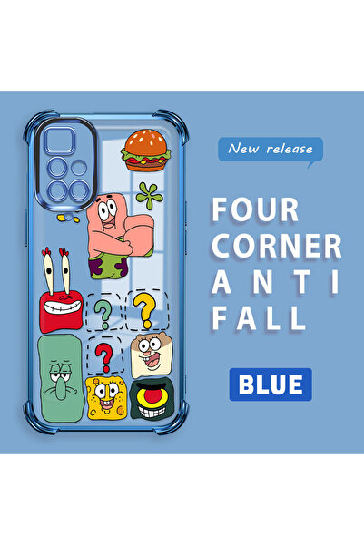 ucuc حافظة حماية من السيليكون الشفاف المتوافقة مع هاتف Redmi 10 2022، سبونج بوب