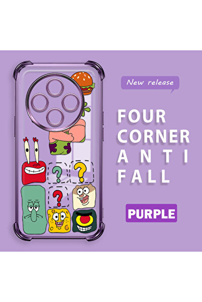 ucuc حافظة حماية شفافة متوافقة مع ريدمي 14C 4G من السيليكون بتصميم سبونج بوب