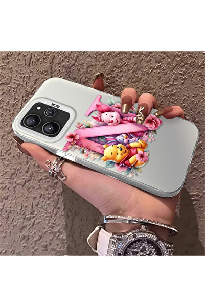 Hontinga حافظة رقيقة وصلبة متوافقة مع كاميرا Redmi 12 4G، نمط دب لطيف