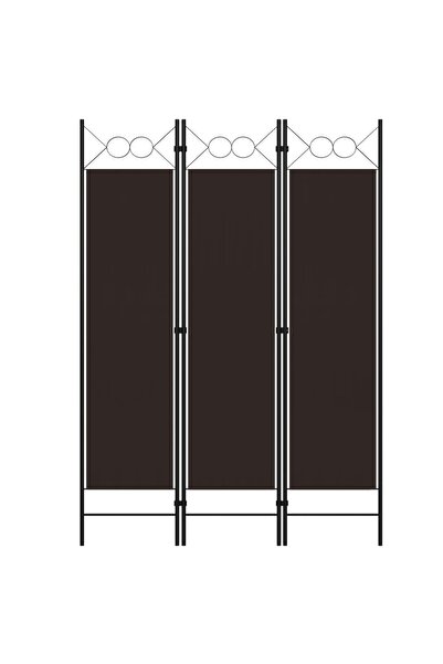 vidaxl 3-Panel Room Divider Brown 120x180 cm