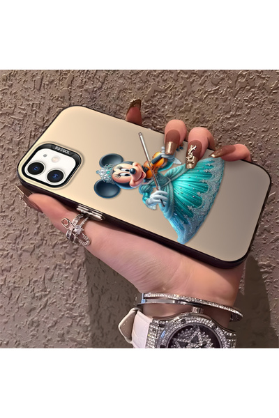 Hontinga iPhone 12 Pro Compatible Camera Protected Slim Hard Case with Minnie...