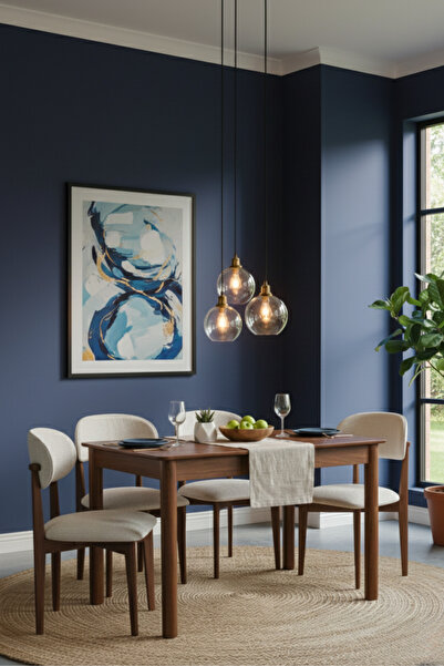 Woodenbend Alvin Ceviz Rengi Açılır Mutfak Masa Takımı 80x120 cm – Açıldığınd...