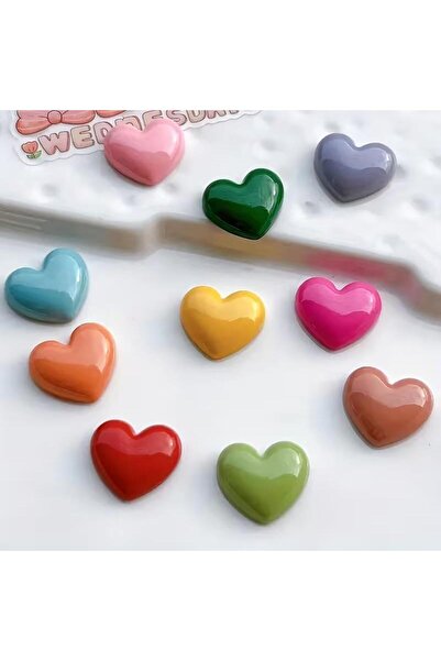 SUME Dekoratif 10 Adet Güçlü Kalp Şeklinde Buzdolabı Magneti Fotoğraflar, Not...