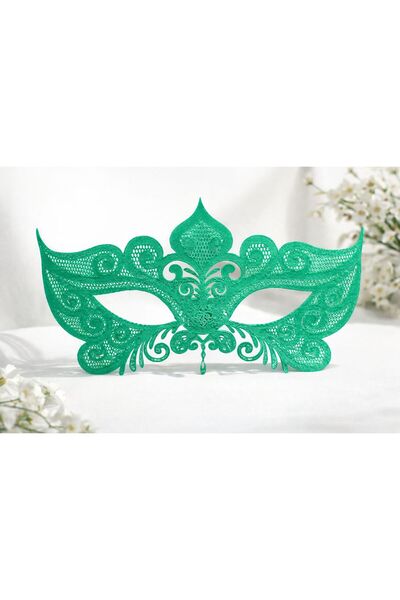Mayah Concept Dantel Detaylı Siyah Maskeli Balo / Parti Maskesi
