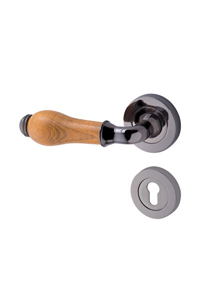 Nobel Twin Kapı Kolu Füme Anadolu Ceviz Daire Rozetli YALE SOL