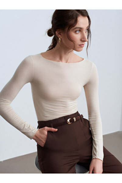 VETTA Boat Neck Cashmere Ultra Light Knit Sweater