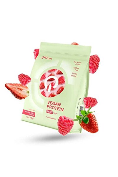 QNT بروتين نباتي | 500 غرام | بنكهة الفواكه الحمراء