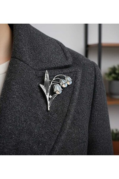 Daily Bazaar İnci Zarafeti: Müge Çiçeği Formlu Broş