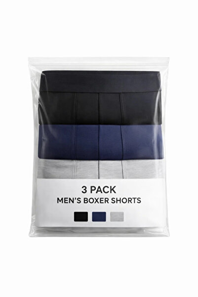 MATERIAL Ανδρικά ελαστικά βαμβακερά εσώρουχα 3 τεμαχίων σε πολλά χρώματα