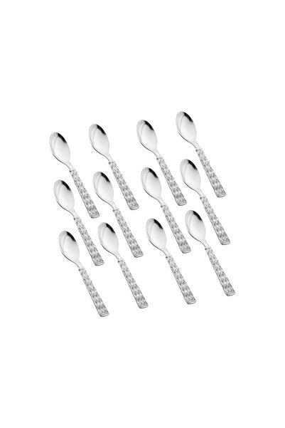 casa rosa 12-Piece Stainless Steel tea spoon Set Silver