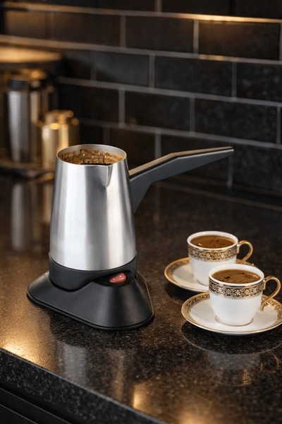 Jenisa Black Electric Coffee Pot - Electric Turkish Coffee Maker