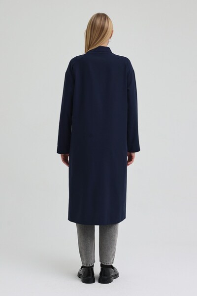 QANU Риза с един джоб, тъмносиня