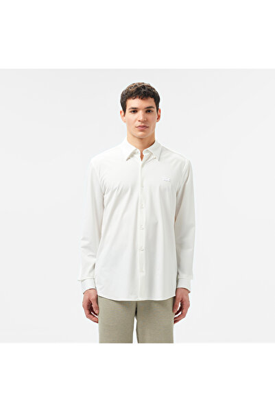 Lacoste Erkek Classic Fit Beyaz Gömlek