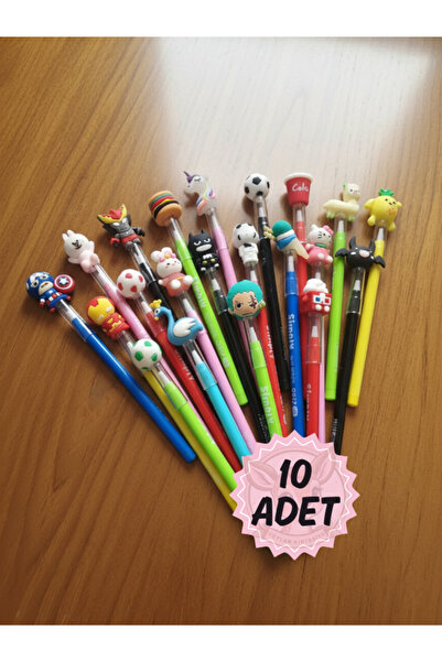 Ceylan Kırtasiye 10 lu Karne Hediyesi Yumurtlayan Kalem Geçmeli Kalem Doğum G...