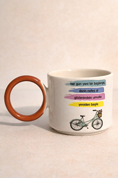 ValoriaHome Mor Renk Porselen Kupa – “Yüreğin Kabar mı?” Yazılı Kahve ve Çay ...