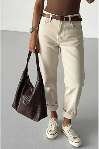 HAS MODA Women's Knitted Soft Leather Simple and Casual Large Size Shoulder Bag