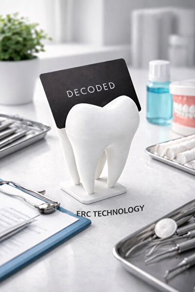 ERCTECH Suport pentru cărți de vizită modern cu figură dentară |   Accesoriu ...