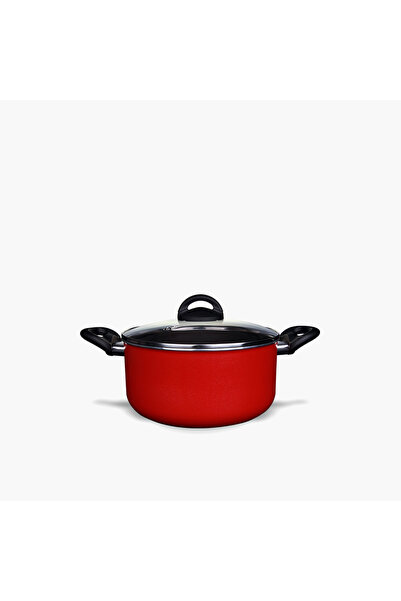 ROSSETTI Aluminium Casserole with Glass Lid - 24 cm