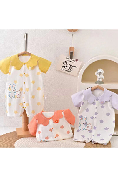 1way Girls' rose-colored romper