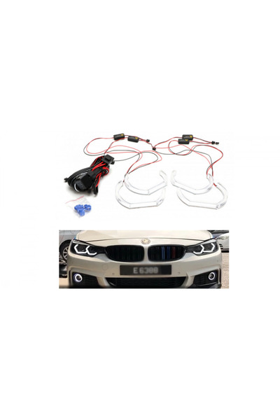BMW Kit Angel Eyes Cristal DTM Cotton pentru F30 E92 E93 - Faruri cu halogen