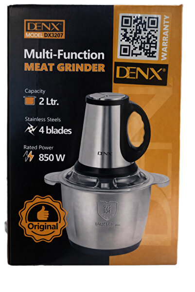 Denx مفرمة لحوم متعددة الوظائف سعة 2 لتر و4 شفرات وقوة 850 واط