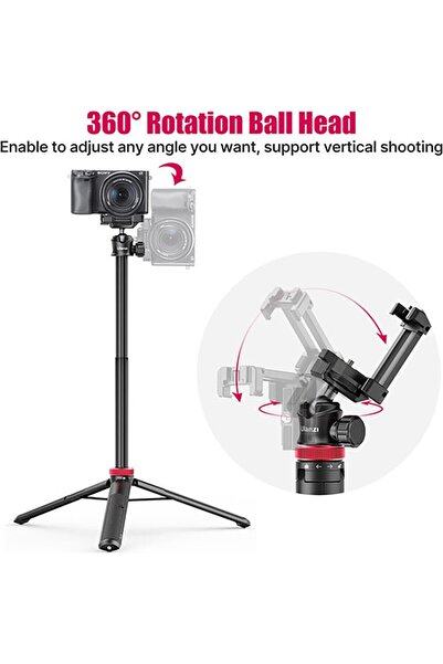 ulanzi MT-44 Uzatılabilir Vlog Tripod Siyah