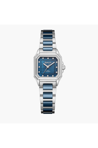 Omax ساعة نسائية مرصعة بالسيراميك