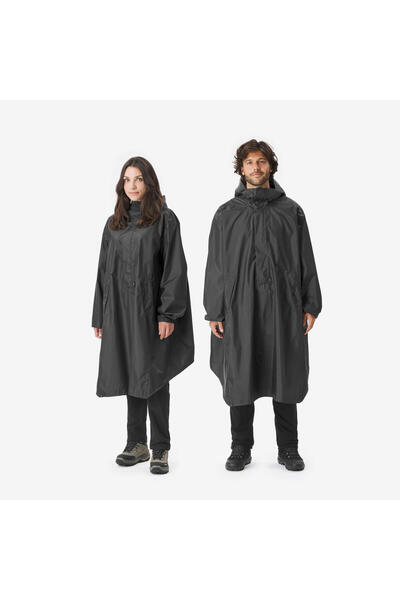 Decathlon Simond Outdoor Panço Yağmurluk - 60L - Siyah - MT500
