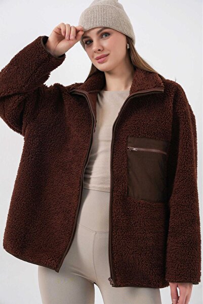 DEMOİSELLE Women's Plush Cardigan